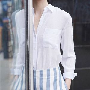 Club Monaco Claudia Shirt pure white XS